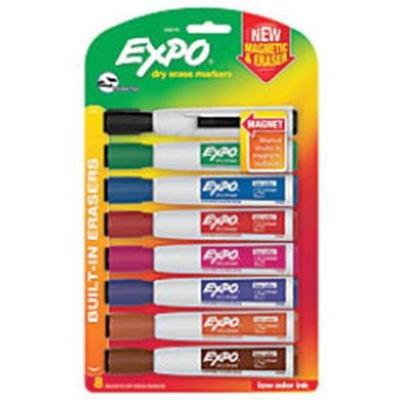 SANFORD Sanford SAN1944741 Magnetic Dry Erase Chisel Tip Marker; Assorted Color; Pack of 8 1944741